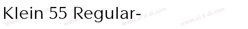 Klein 55 Regular字体转换